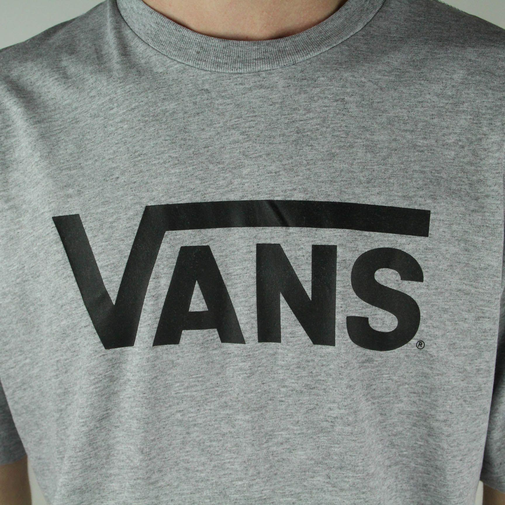 Grey Vans Logo - Vans Logo T-Shirt | Vans Clothing | Remix Casuals