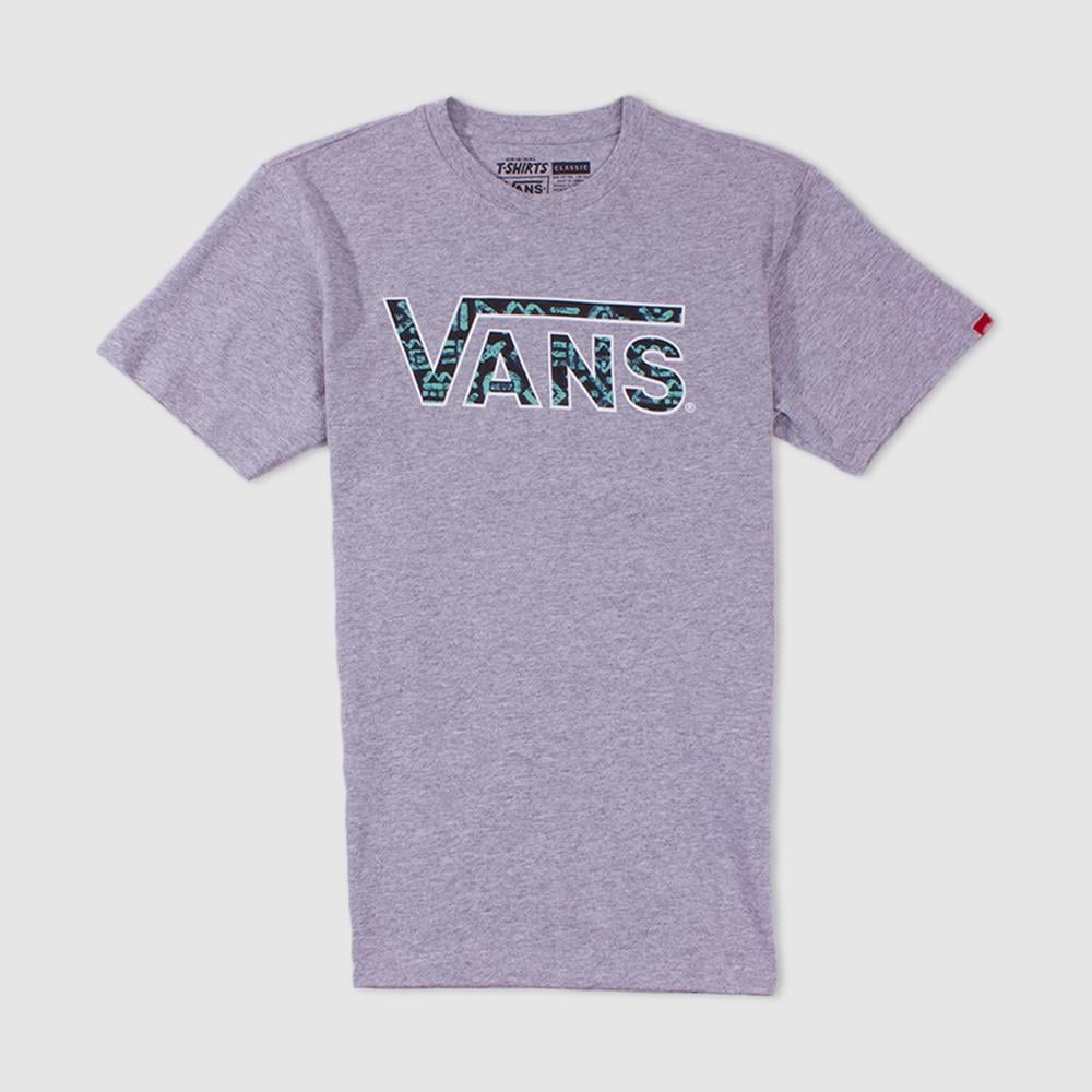 Grey Vans Logo - Vans Grey Classic Logo Fill T-Shirt | The Rainy Days