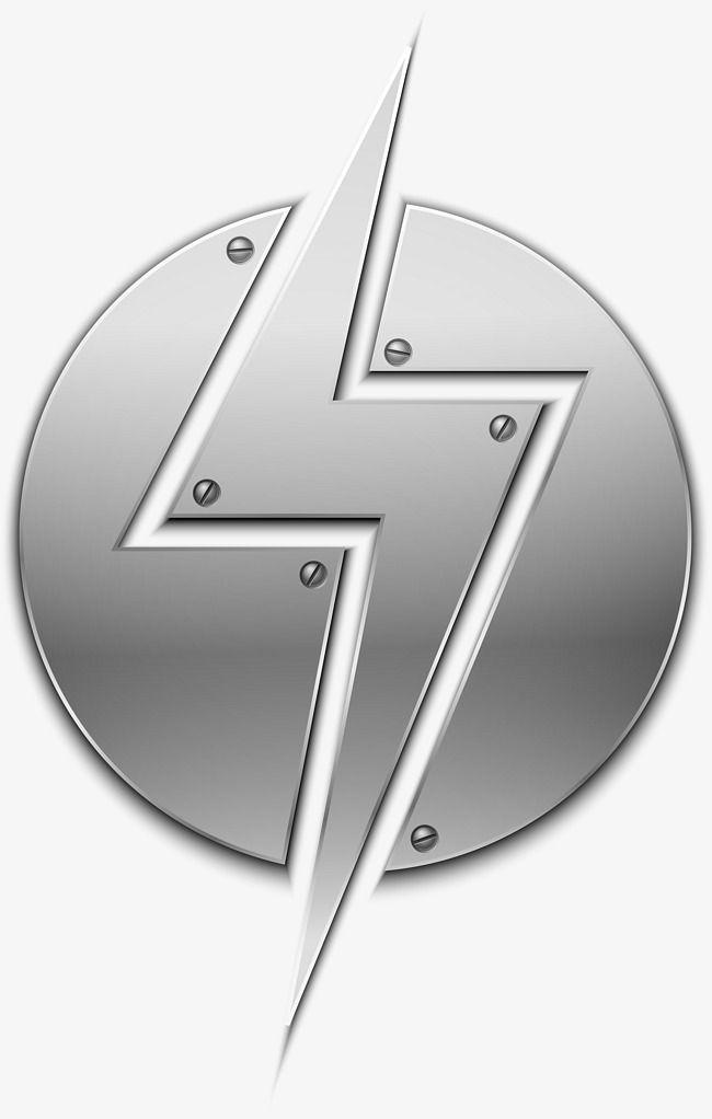 Silver Lightning Logo - Silver Lightning Badge, Lightning Clipart, Silver, Lightning PNG