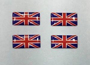 Red White Blue Rectangle Logo - x MINIATURE UNION JACK FLAG DOMED GEL STICKERS Red, White & Blue