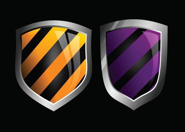 Metal Shield Logo - Glossy Vector Shields free download