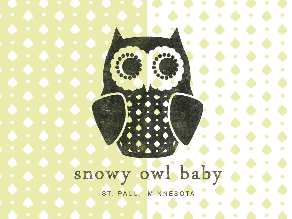 Owl Restaurant Logo - SNOWY OWL BABY —