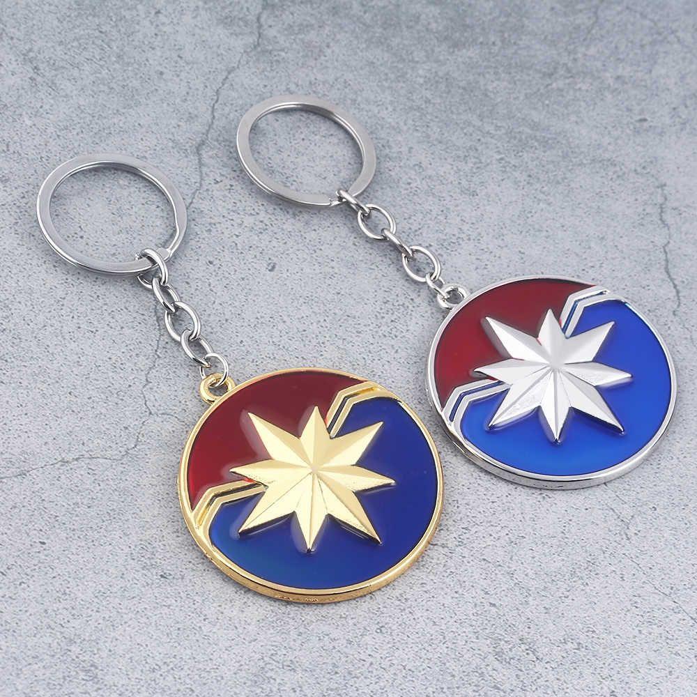 Metal Shield Logo - Detail Feedback Questions about Captain Marvel Logo Keychain ...