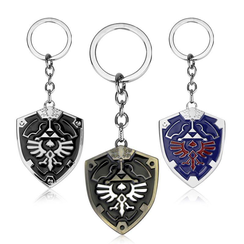 Metal Shield Logo - LW Metal Hylian Shield Keychain – A Great Zelda Keychain