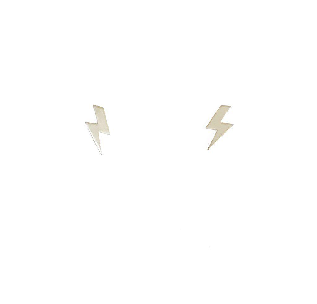 Silver Lightning Logo - Silver Lightning Stud Earrings – BLESSED ♥ LONDON