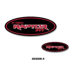 Car with Red Oval Logo - Car-Gear Ford Oval Logo Decal 2PK Set for F-150 RAPTOR SVT Sticker ...