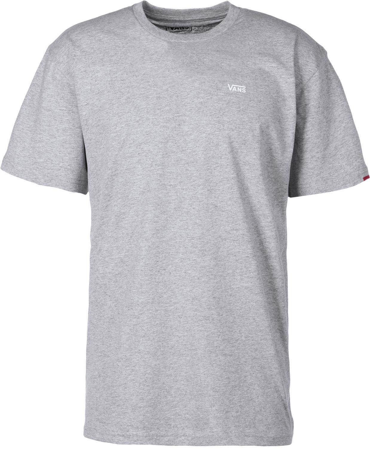 Grey Vans Logo - Vans Left Chest Logo T Shirt Grey