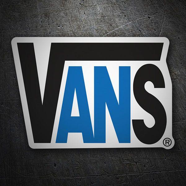 Grey Vans Logo - Sticker Vans Logo