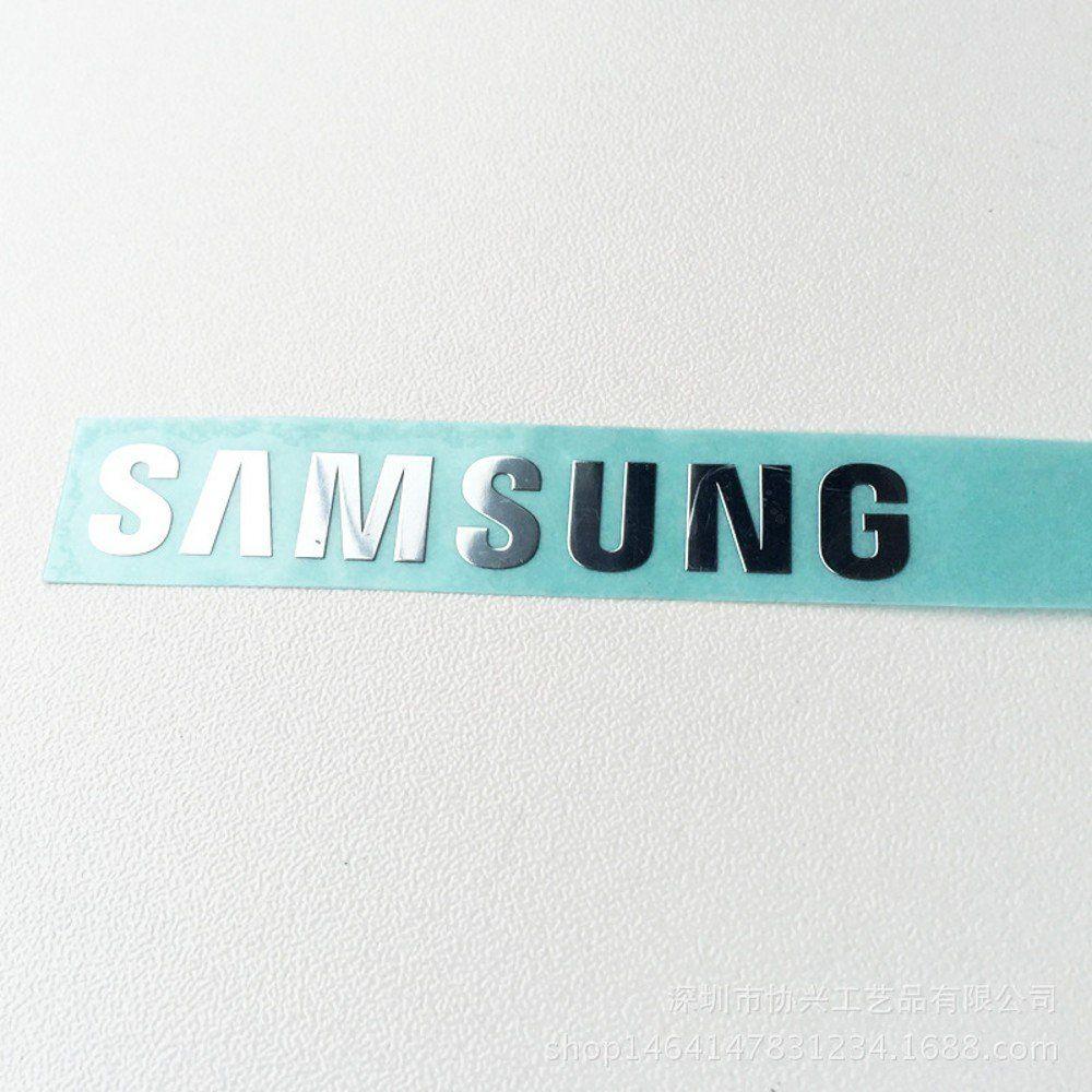 Small Samsung Logo - Wallner 2pcs adhesive Samsung logo sticker metal sticker