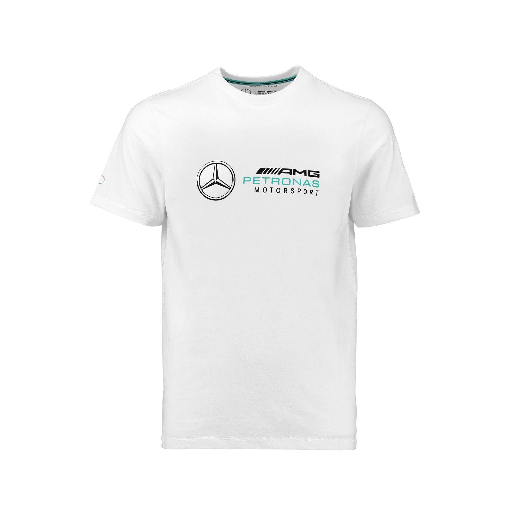 2018 Mercedes Logo - Mercedes AMG Petronas Motorsport 2018 Men's Logo T Shirt White