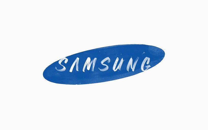 Small Samsung Logo - Sara Marshall Brand New Hand Lettered Logos - THE ART BISHOP