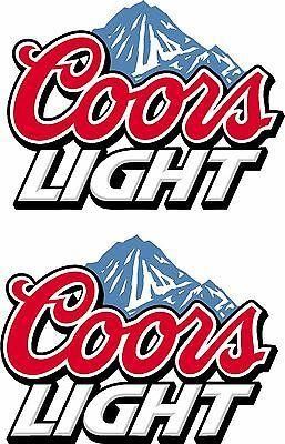Coors Light Mountain Beer Logo - COORS LIGHT MOUNTAINS BEER Cornhole corn hole DECALS Bean Bag Game