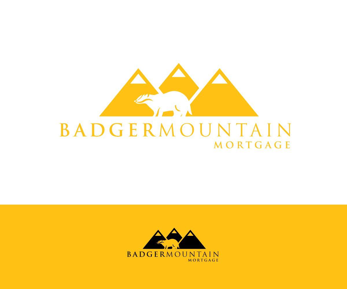 Yellow Mountain Company Logo - Masculine, Serious, It Company Logo Design for Badger Mountain ...