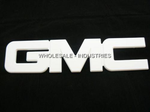 White GMC Logo - GMC Acadia Emblem | eBay