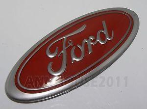 Car with Red Oval Logo - ford escort mk2 rs2000 cortina capri classic car grill boot oval badge red