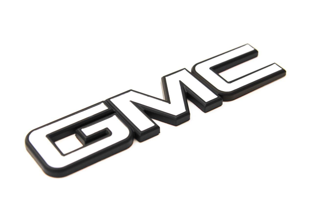 White GMC Logo - NEW CUSTOM BLACK & WHITE 1999 2013 GMC SIERRA YUKON TAILGATE