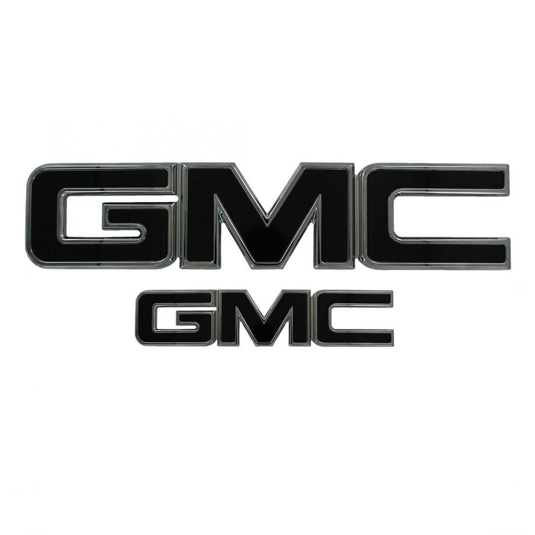 White GMC Logo - AMI Styling | Shop GMC Grille Emblems