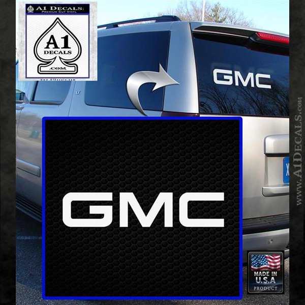 White GMC Logo - GMC Decal Sticker TX » A1 Decals
