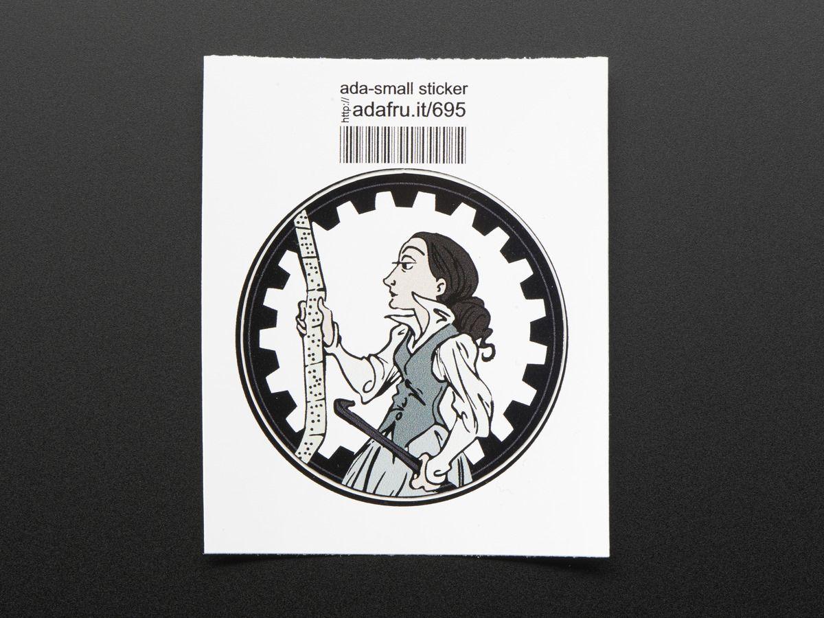 Small Ada Logo - Ada Lovelace - Sticker! ID: 695 - $1.00 : Adafruit Industries ...