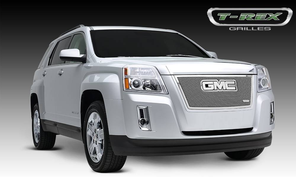 White GMC Logo - GMC Terrain Upper Class Polished Stainless Mesh Grille - With Formed ...