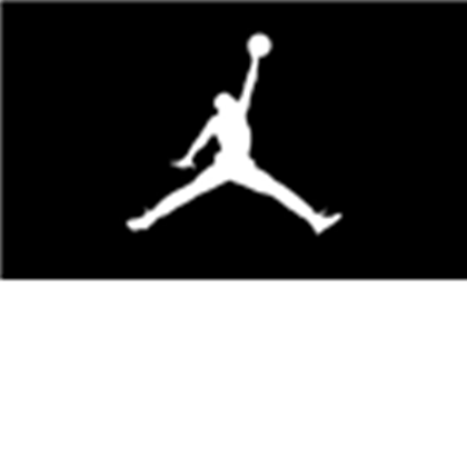 jordan black and white logo 