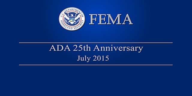 Small Ada Logo - ADA 25th Anniversary | FEMA.gov