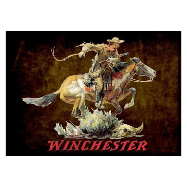 Winchester Horse Logo - Winchester Horse and Rider Area Rug W1104 | Buffalo Trader Online