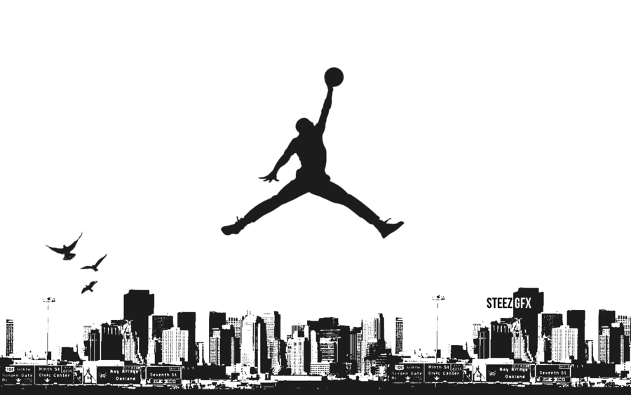 Black and White Jordan Logo - Michael Jordan Wallpaper HD For Desktop, Iphone & Mobile