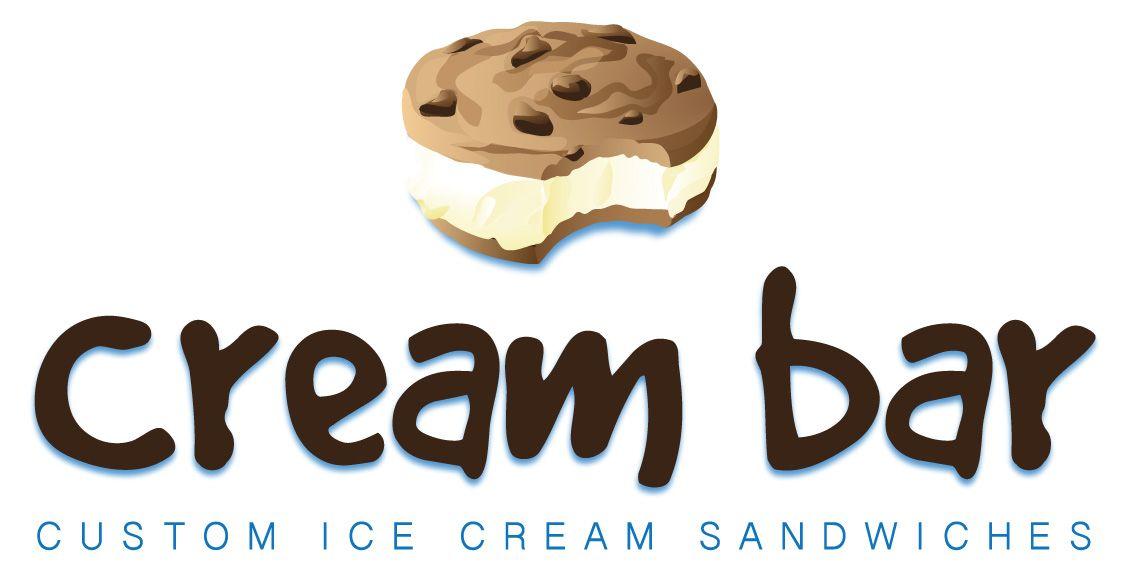 Ice Cream Bar Logo - The Cream Bar - Custom Ice Cream Sandwiches