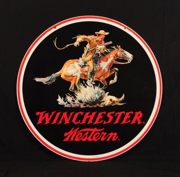 Winchester Horse Logo - Winchester Horse & Rider Sign with Bracket