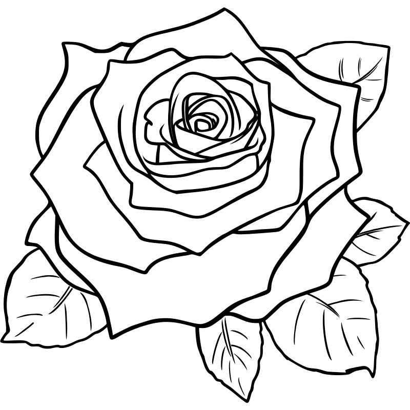 Easy Black and White Rose Logo - Αποτέλεσμα εικόνας για rose clipart black and white | mother's day ...