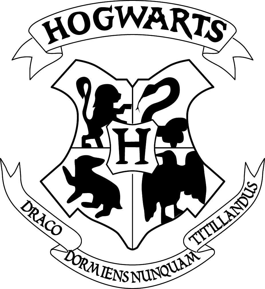 Simple Hogwarts Logo LogoDix