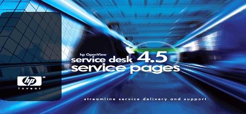 HP OpenView Logo - hp OpenView service desk / service pages