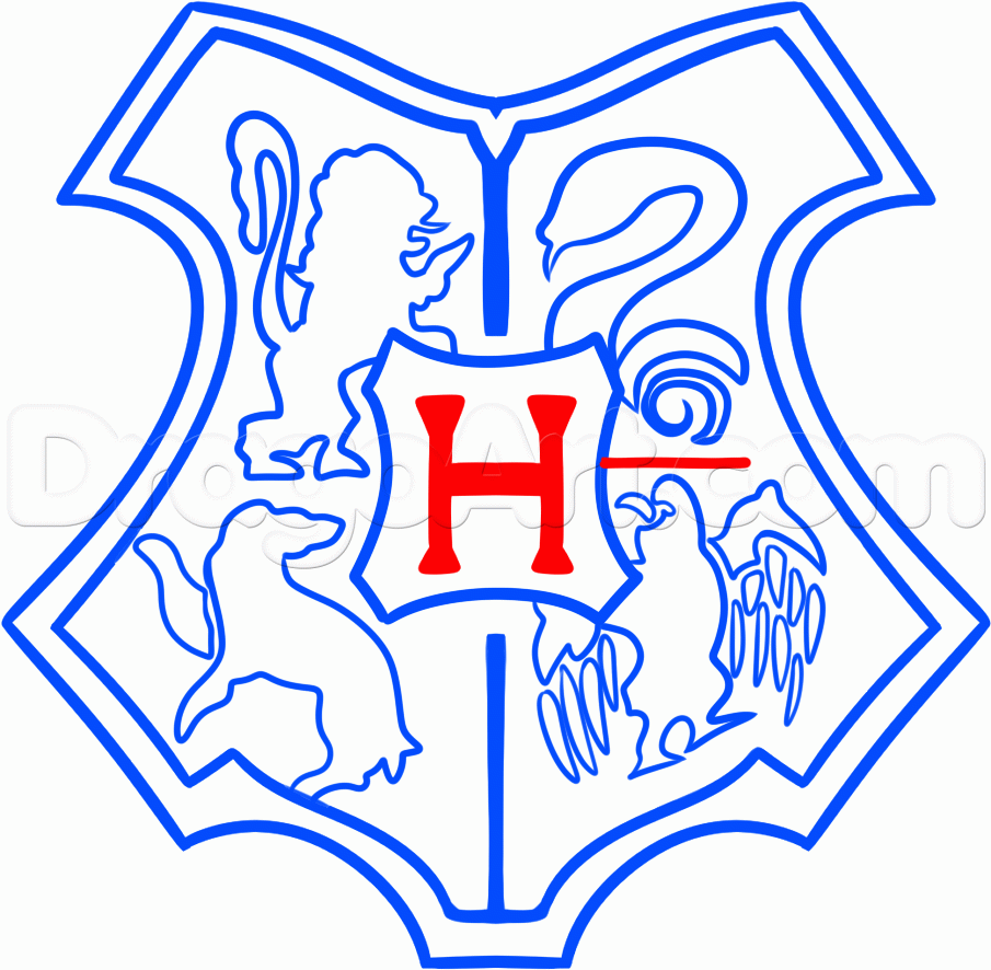 Simple Hogwarts Logo - LogoDix