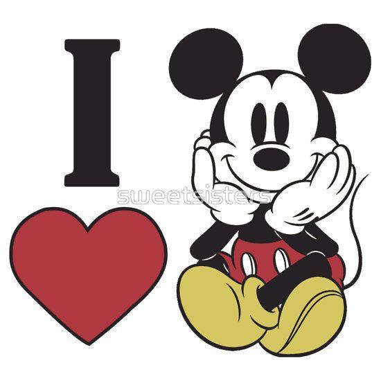 Love Mickey Mouse Logo - I heart love Mickey Mouse | DISNEY-home sweet home | Mickey mouse ...