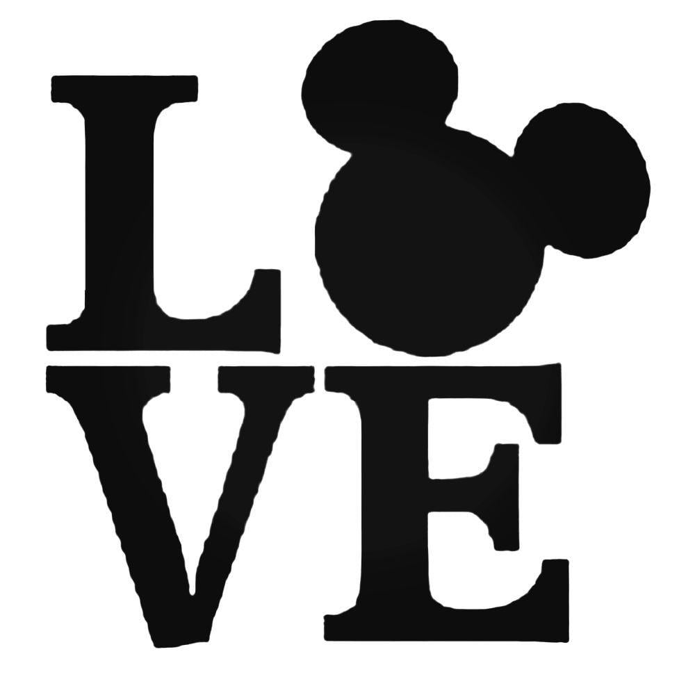 Love Mickey Mouse Logo - Love Mickey Mouse Decal Sticker