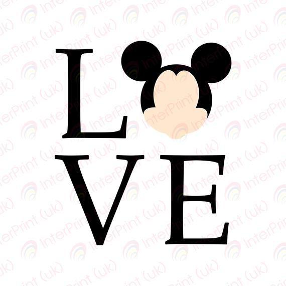 Love Mickey Mouse Logo Logodix