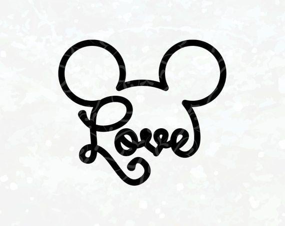 Free Free 134 Mickey Mouse Love Svg SVG PNG EPS DXF File