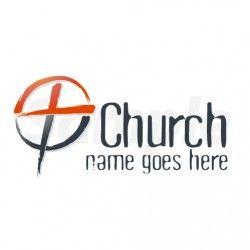 Circle Church Logo - Circle Cross Rough Logo Christian Logo