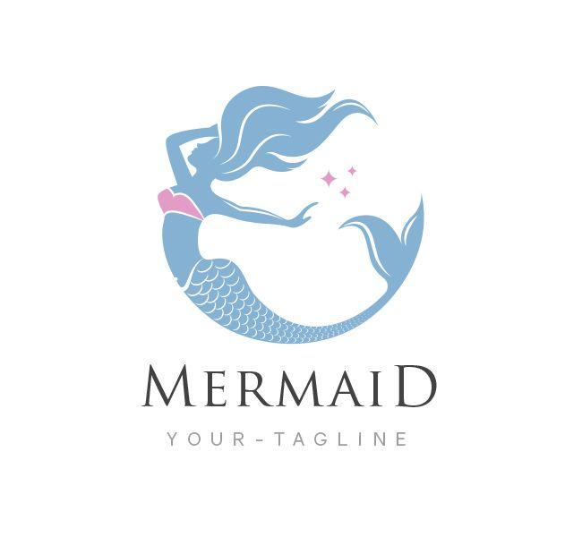 Mermaid Logo - Mermaid Logo & Business Card Template - The Design Love