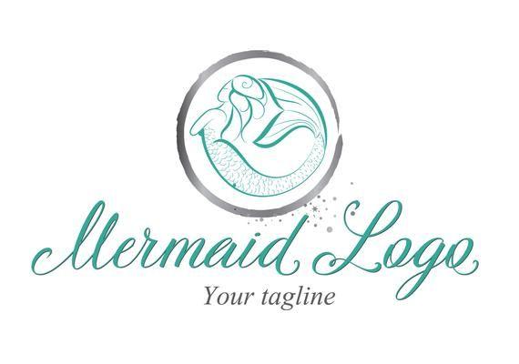 Mermaid Logo - Custom Logo Design Premade Mermaid logo Photography logo