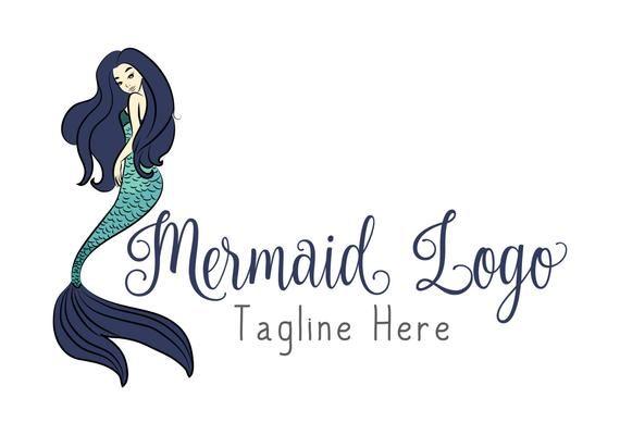 Mermaid Logo - Custom Logo Design Premade Mermaid logo Photography logo | Etsy