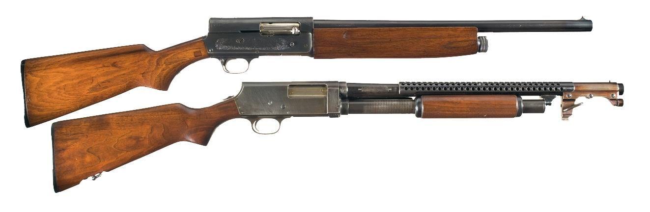 WWII Savage Arms Logo - Two WWII U.S. Shotguns