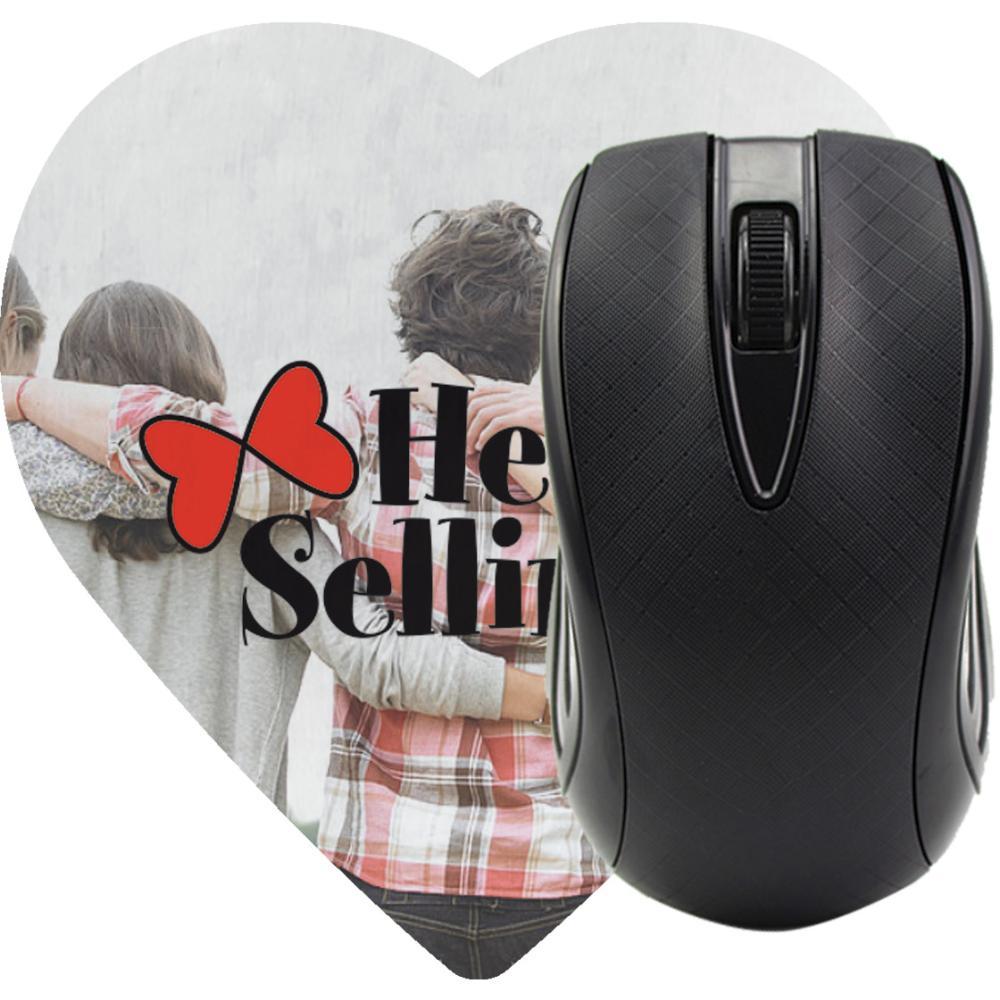 Heart Shaped Company Logo - Promotional Heart Shaped Computer Mouse Pads with Custom Logo
