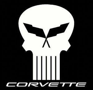 Corvette Punisher Logo - chevrolet corvette punisher skull funny novelty t shirt men