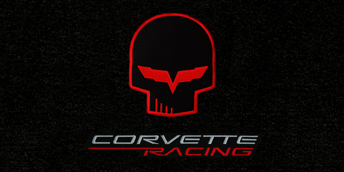 Corvette Punisher Logo - C6 Corvette Racing Ultimat Floor Mats | Corvette Depot