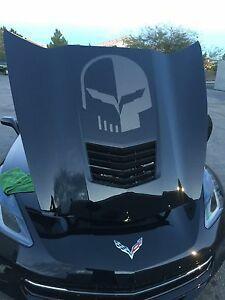 Corvette Punisher Logo - Chevy Jake Corvette Punisher Hood Vinyl Decal Sticker Overlay ...