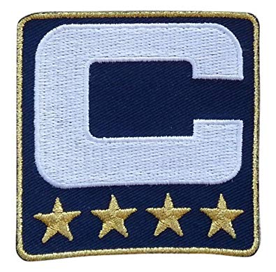 Blue Gold Stars Logo - Navy Blue Captain C Patch (4 Gold Stars) Iron On