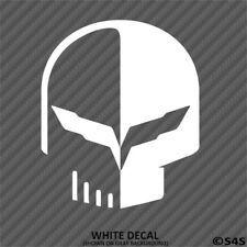 Corvette Skull Logo - Corvette Punisher Logo Vinyl Decal Sticker Jake C7 C7 R C6 C5 skull ...