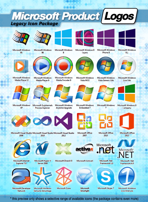 Microsoft Product Logo - Microsoft Product Logos By MTB DAB
